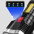 thumbnail image 6 of Rechargeable LED Flashlight | Portable High-Brightness Searchlight with 5 T900 Wicks | Super Bright Long-Range 450m | USB Quick Charge | IPX7 Waterproof | 4 Modes | ABS Non-Slip Handle | 13.5x6cm, 6 of 9