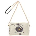 thumbnail image 2 of FORMRS Women Crossbody Purse with Chain Strap Vegan Leather Shoulder Handbag, Beige Astronaut Planet, 2 of 7