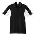 thumbnail image 5 of Yellow Rooster Mens Side Blocked Micropique Sport-Wick Polo Black/ White XL, 5 of 7