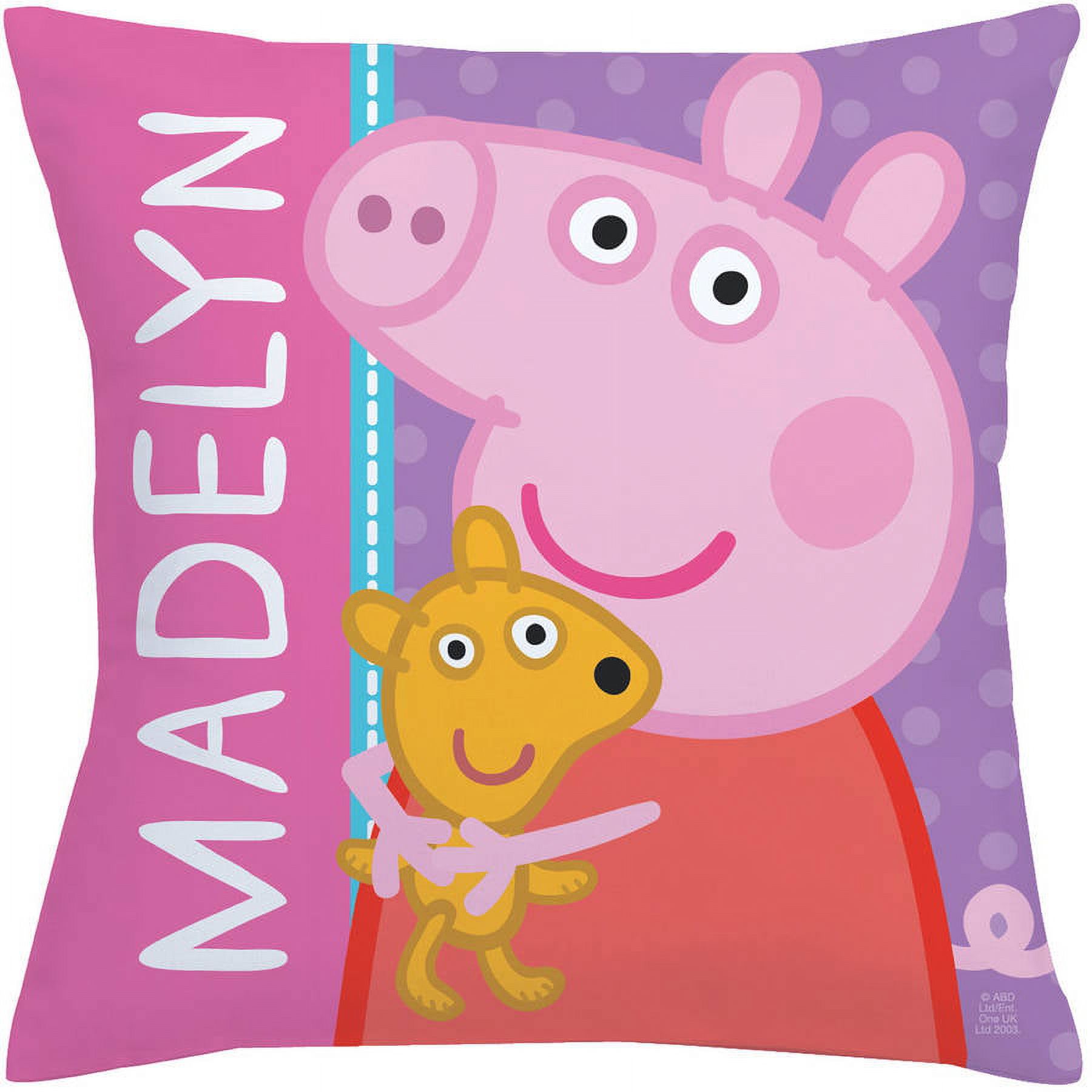 Personalized Peppa Pig Throw Pillow - Big Hug 14" x 14" - image 2 of 2