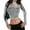 Light Gray #7, variant on Women's Y2K Crop Tops Metallic Boat Neck Mesh Long Sleeve Tops Club Tee Shirts Gold M