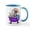 White/Blue Inside, variant on CafePress - Schnauzer Bath Mugs - 11 oz Ceramic Mug - Novelty Coffee Tea Cup