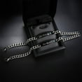 thumbnail image 4 of Bullpiano Couples Bracelets His and Hers Stainless Steel Personalized Bracelet Custom Engraving couples bracelets matching bracelets for couples couple bracelets cute bracelets pulseras para parejas, 4 of 4