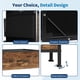 thumbnail image 3 of Cómoda con 14 foldable fabric cajones y wood top. a spacious almacenamiento chest metal frame y abiertos estantes. anti - tip safety design dorm, sala estar, o closet. fits 55 - pulgada TV (br..., 3 of 6