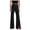 Black-06, variant on REALiKUN Dress Pants Wide Leg Pants for Women Flare Pants Pull On Business Casual Work Trousers Split Hem Slacks