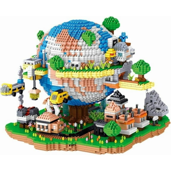 Architecture Global Village Micro Building Blocks Set（5452PCS） - Architectural Model Toys Gifts for Kid and Adult