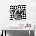 thumbnail image 2 of ARTCANVAS Boxer Dog Breed Black White Geometric Canvas Art Print - Size: 18" x 18" (1.50" Deep), 2 of 9