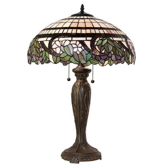 Meyda Tiffany 263202 Handel Grapevine 2 Light 26" Tall Buffet Table Lamp - Bronze