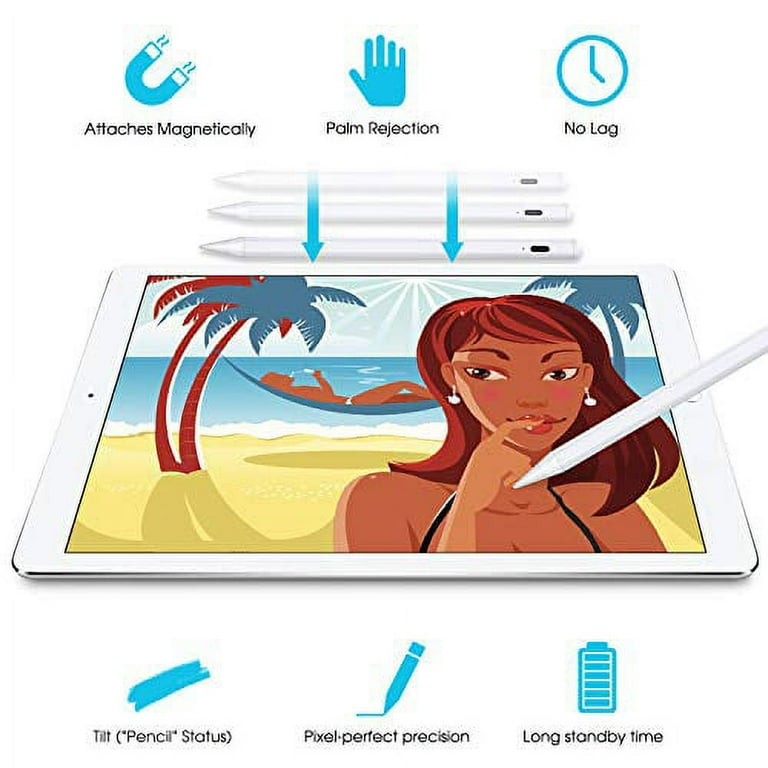 Apple iPad Stylus Pen, High Precision, No Lag, Tilt, Palm Apple iPad Stylus Pen, High Precision, No Lag, Tilt, Palm
