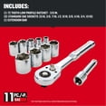 thumbnail image 3 of Juego de herramientas mecánicas Craftsman 3/8 Drive SAE, 11 piezas, 3 of 4