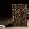 thumbnail image 1 of SuoKom Writing Journal Retro Embossed Bird Pattern Notebook European A5 Notepad Stereo 100 Pages Diary Notebook On Clearance, 1 of 5
