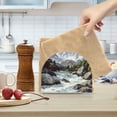 thumbnail image 2 of Yayeee Napkin Holder for Table Kitchen Paper Tissue Organization, River and Mountains, 2 of 8
