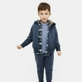 thumbnail image 4 of YunPes Kids Girls Fleece Hooded Jacket Cardigan Winter Warm Zipper Plain Coat Cute Soft Furry Fuzzy Fall Outwear with Pockets, 4 of 4