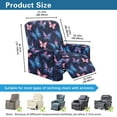 thumbnail image 3 of Renewold Butterfly Pink Blue Lazy Boy Recliner Chair Cover Wear Resistant Sofa Slipcover 4 Pieces Comfy Dog Couch Cover Reclining Chair Slipcover with Side Pocket for Pets, 3 of 8