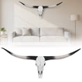 thumbnail image 6 of golytefs 70in Faux Cow Horn Wall Decoration Longhorn Skull Head Wall Decor for Home Decor, 6 of 9