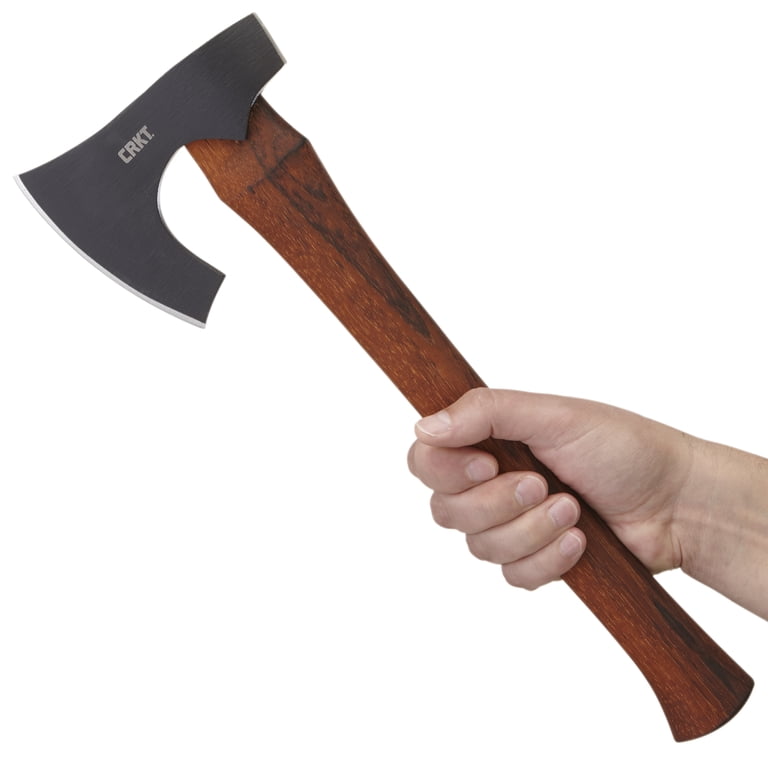 CRKT Freyr Outdoor Survival Axe: 1055 Carbon Steel Plain Edge