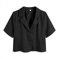thumbnail image 1 of MYG Vestons d'Été pour Femmes Simples, Décontractés, Amples, Style Coréen, Jeunesse, à Simple Boutonnage, 1 of 7