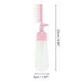 thumbnail image 2 of Unique Bargains 1 Pc Press Type Root Comb Applicator Bottle for Bathroom Vanities Pink White PP PE, 2 of 5