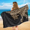 thumbnail image 4 of Garronmavis Leopard Cat Print Front Car Seat Towel Cover 1 PC Stain Resistant Non-Slip with Storage Bag Universal Fit for Cars SUV Truck Sedan Van Vehicle Seat Protector, 4 of 9