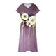 thumbnail image 3 of Vestido Informal Con Cuello En V y Estampado Floral Para Mujer, Manga Corta, Verano, Cómodo, Ligero, Transpirable, Corte Holgado, Elegante, Para Uso Diario., 3 of 3
