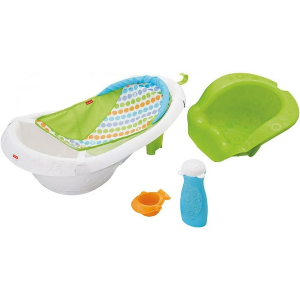 FisherPrice 4in1 Sling 'N Seat Baby Bath Tub, Green