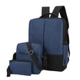 thumbnail image 1 of Backpack Three Piece Color Computer Business Bag Shoulder Men's Casual Matching Bag Workout Backpack for Men, 1 of 2
