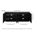 thumbnail image 6 of Evelyn&Zoe Molly Rectangular Fluted TV Stand for TV's up to 75" in Black Grain, 6 of 6