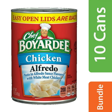(10 Pack) Chef Boyardee Chicken Alfredo Pasta, 15