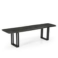 thumbnail image 2 of Sparrow Solid Wood Dining Bench - Gray, 2 of 5