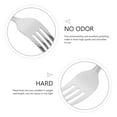 thumbnail image 2 of MIANGASTORE 3Pcs Cake Forks Dessert Forks Stainless Fruit Picks Appetizer Serving Fork Reusable Forks, 2 of 8