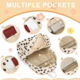 thumbnail image 7 of FDDMis Quilted Backpack for Women Travel Backpacks Theft Proof Backpack Mini Travel Backpack Technician Backpack Mens Black Backpack Mochila De Niña, Khaki, 7 of 7