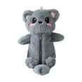 thumbnail image 2 of Estuche de peluche con forma de animal, estuche para lápices, multiusos para bolígrafos, organizador de papelería suave, de maquillaje, de peluche coala, 2 of 8