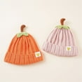 thumbnail image 5 of Baby Boy Girl Cute Pumpkin Thick Knit Hat Warm Beanie Cap for Infant Kids Toddler Fall Winter Halloween Thanksgaving Hat, 5 of 5