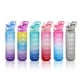 thumbnail image 3 of Botella de agua deportiva de 32 oz, marcas de tiempo y con botellas de pajitas, botella de agua para estudiantes oso de fresa  Electrónica, 3 of 3