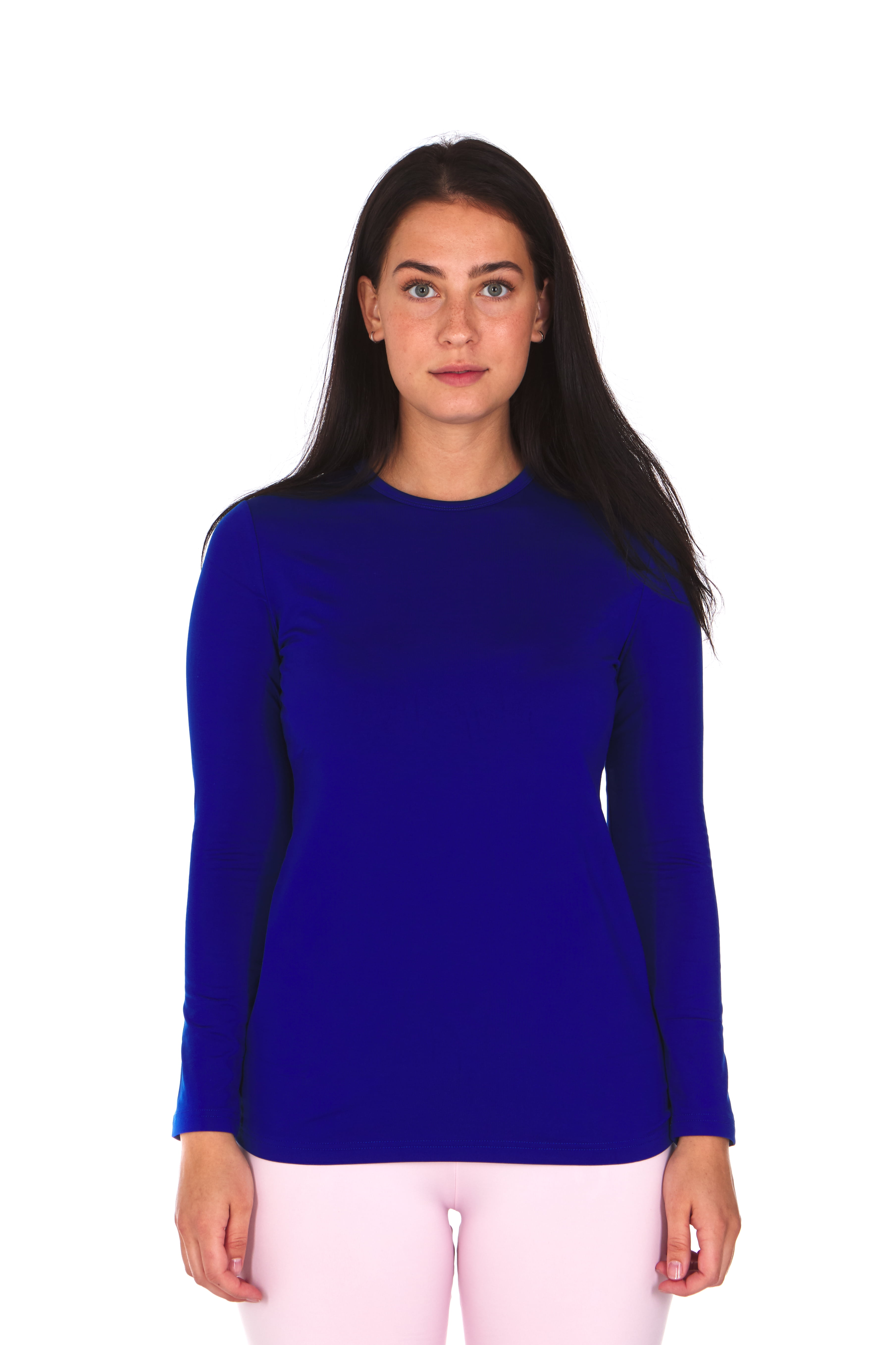 Thermajane Thermajane Womens Thermal Shirt Tops (Royal Blue, S