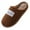 Coffee, variant on CHUMUD Slippers for Women, Warm Memory Foam Comfy Plush Slippers with Anti-Skid Rubber Sole Slip On House Shoes Indoor Use