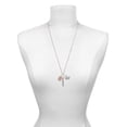 thumbnail image 3 of Delight Jewelry Rose Goldtone Crystal Initial - S - Always My Mother Bar Zoe Necklace, 3 of 4