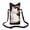 Black and White - Cat, variant on LedBack Crossbody Neoprene Phone Sleeve for Women Black Cat Rose Print Mobile Phone Bag with Crossbody Strap/Neck Lanyard Fits Most Smartphones, 8'' x 4'', Pink