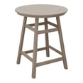 thumbnail image 6 of FADINGFREE Outdoor HDPE 35" Round Counter Height Patio Bar Table, Weathered Wood, 6 of 9