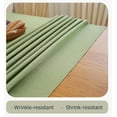 thumbnail image 3 of Textured Table Cloth Rectangle Tables 60×84 Inch Linen Tablecloth Waterproof Spill Proof and Wrinkle Free Table Cover for Dining Table, Kitchen, Parties and Holidays, Green, 3 of 6
