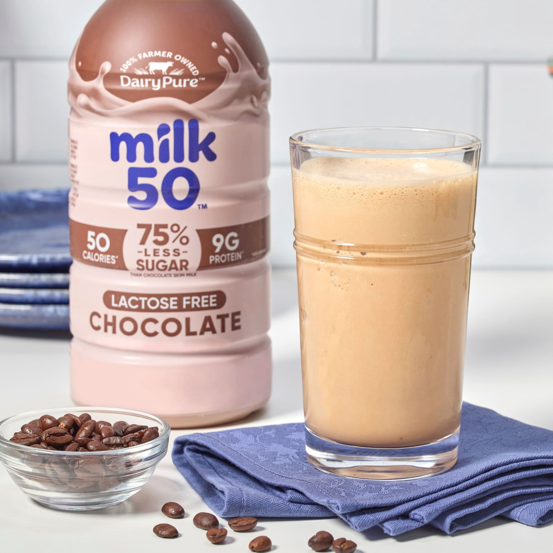 DairyPure Milk50 Chocolate Lactose Free Skim Milk, 48 Fl Oz