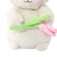 thumbnail image 4 of 25cm Kawaii Sweet Sheep Lamb Hold Tulip Flower Fehip Toy Soft Cordero, 4 of 8