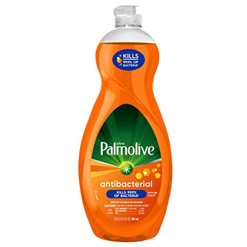Palmolive Ultra Liquide vaisselle, Orange, antibactérien, 32,5 Fl Oz (lot  de 1) 