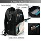 thumbnail image 4 of Disketp Celestial Cat And Flowers Mochila de Viaje Estampada para Laptop con Puerto de Carga USB, Mochila Impermeable para Computadora – Regalo para Hombres y Mujeres, 4 of 7