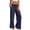 Blue -CW29, variant on Nestiefly Linen Pants Women Summer Cotton Linen Pant Stretch Palazzo Pant Flowy Wide Leg Pant Loose Beach Trouser with Pockets White M