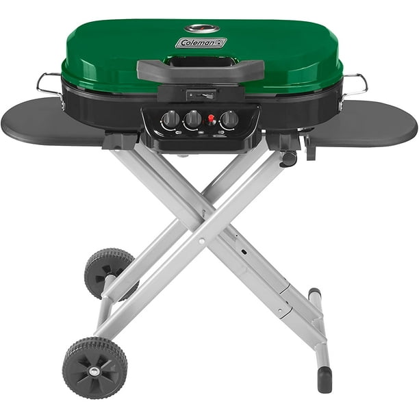 Coleman RoadTrip 285 Portable StandUp Propane Grill, Green Walmart