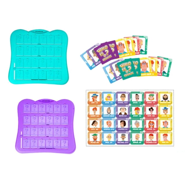 Juego de adivinar quién, juego de razonamiento, juego de rompecabezas, juego de mesa clásico de detectives, juego de adivinanzas para niños para niños