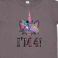 thumbnail image 4 of Inktastic 4th Birthday Unicorn Party 4 Year Old Girl Girls Toddler T-Shirt, 4 of 5