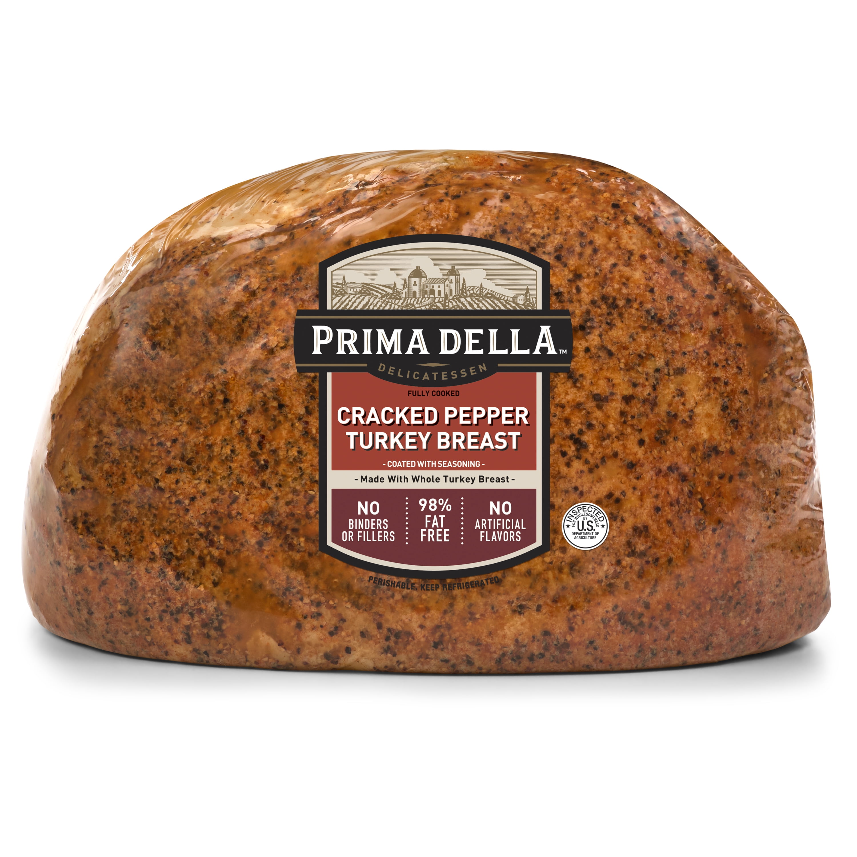 Prima Della Cracked Pepper Turkey Breast, Deli-Sliced