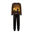 thumbnail image 4 of Matching Halloween PJs Set for Family, 2 Piece Long Sleeve Top and Pants Lounge Sleepwear Nightwear for Family Gathering, 4 of 5